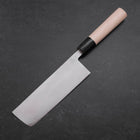 Nakiri Blue Super Damascus Buffalo Magnolia Handle 165mm-[Musashi]-[Japanese-Kitchen-Knives]