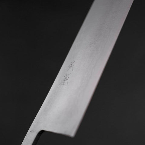 Nakiri Blue Super Damascus Buffalo Magnolia Handle 165mm-[Musashi]-[Japanese-Kitchen-Knives]