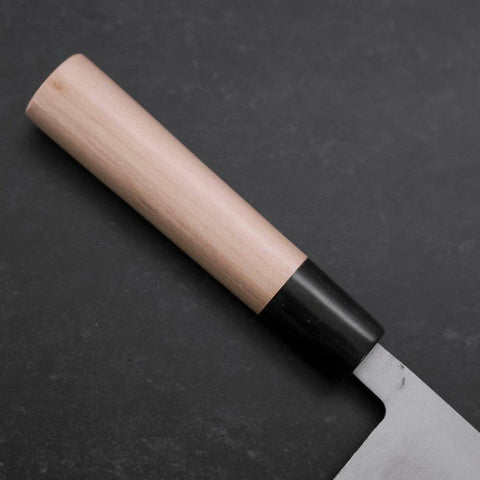 Nakiri Blue Super Damascus Buffalo Magnolia Handle 165mm-[Musashi]-[Japanese-Kitchen-Knives]