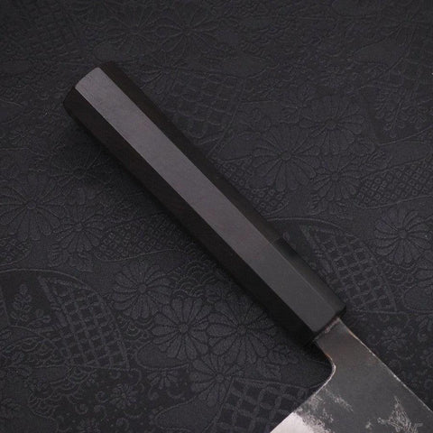Nakiri Blue Super Kurouchi Mango de Ébano con Cuerno de Búfalo 165mm