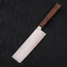 Nakiri Blue Super Polished Sumi Urushi Handle 165mm-[Musashi]-[Japanese-Kitchen-Knives]