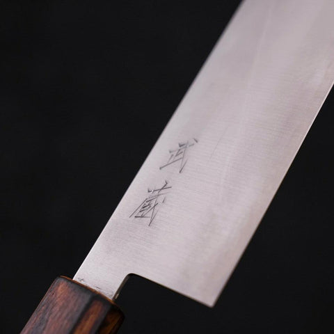 Nakiri Blue Super Polished Sumi Urushi Handle 165mm-[Musashi]-[Japanese-Kitchen-Knives]