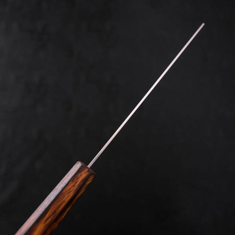 Nakiri Blue Super Polished Sumi Urushi Handle 165mm-[Musashi]-[Japanese-Kitchen-Knives]