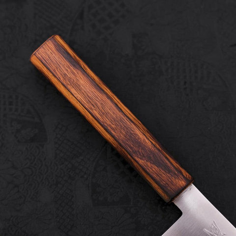 Nakiri Blue Super Polished Sumi Urushi Handle 165mm-[Musashi]-[Japanese-Kitchen-Knives]