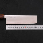 Nakiri Blue Super Polished Sumi Urushi Handle 165mm-[Musashi]-[Japanese-Kitchen-Knives]