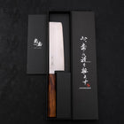 Nakiri Blue Super Polished Sumi Urushi Handle 165mm-[Musashi]-[Japanese-Kitchen-Knives]