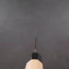 Nakiri Blue Steel #1 Stainless Clad Kurouchi Buffalo Magnolia Handle 165mm-[Musashi]-[Japanese-Kitchen-Knives]