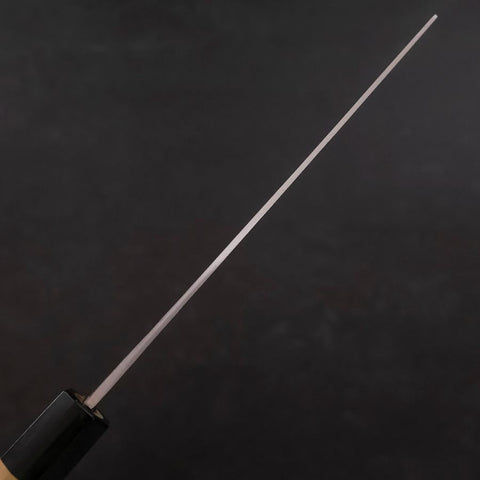 Nakiri Blue Steel #1 Stainless Clad Kurouchi Buffalo Magnolia Handle 165mm-[Musashi]-[Japanese-Kitchen-Knives]