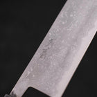 Nakiri Blue Steel #2 Damascus Buffalo Ebony Handle 165mm-[Musashi]-[Japanese-Kitchen-Knives]