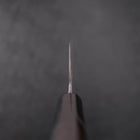Nakiri Blue Steel #2 Damascus Buffalo Ebony Handle 165mm-[Musashi]-[Japanese-Kitchen-Knives]