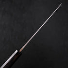 Nakiri Blue Steel #2 Damascus Buffalo Ebony Handle 165mm-[Musashi]-[Japanese-Kitchen-Knives]