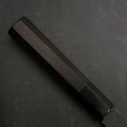 Nakiri Blue Steel #2 Kurouchi Chokin Auspicious Cloud-Sun Buffalo Ebony Handle 165mm-[Musashi]-[Japanese-Kitchen-Knives]