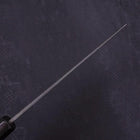 Nakiri Blue Steel #2 Kurouchi Chokin Kappa Fishing Focus Buffalo Ebony Handle 165mm-[Musashi]-[Japanese-Kitchen-Knives]