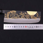 Nakiri Blue Steel #2 Kurouchi Chokin Kappa Fishing Focus Buffalo Ebony Handle 165mm-[Musashi]-[Japanese-Kitchen-Knives]