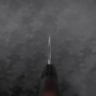 Nakiri Blue Steel #2 Kurouchi Chokin Sakura Five Story Pagoda Buffalo Ebony Handle 165mm-[Musashi]-[Japanese-Kitchen-Knives]
