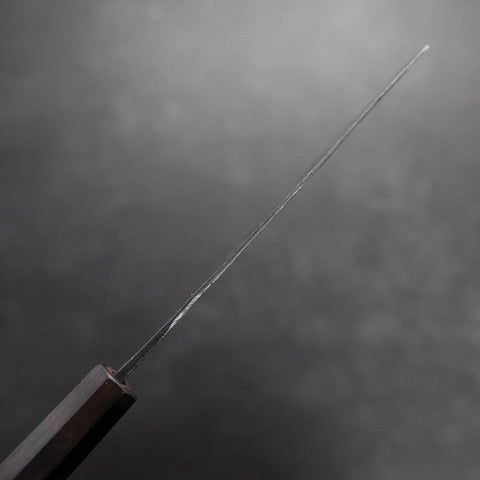 Nakiri Blue Steel #2 Kurouchi Ebony Handle 120mm-[Musashi]-[Japanese-Kitchen-Knives]