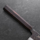 Nakiri Blue Steel #2 Kurouchi Ebony Handle 120mm-[Musashi]-[Japanese-Kitchen-Knives]