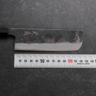 Nakiri Blue Steel #2 Kurouchi Ebony Handle 120mm-[Musashi]-[Japanese-Kitchen-Knives]