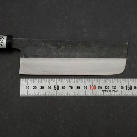 Nakiri Blue Steel #2 Kurouchi Magnolia Handle 165mm-[Musashi]-[Japanese-Kitchen-Knives]