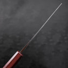 Nakiri Blue Steel #2 Kurouchi Purple Urushi Handle 165mm-[Musashi]-[Japanese-Kitchen-Knives]