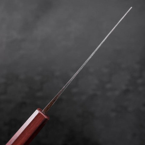 Nakiri Blue Steel #2 Kurouchi Purple Urushi Handle 165mm-[Musashi]-[Japanese-Kitchen-Knives]