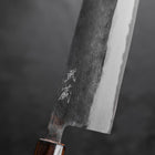 Nakiri Blue Steel #2 Kurouchi Sumi Urushi Handle 165mm-[Musashi]-[Japanese-Kitchen-Knives]
