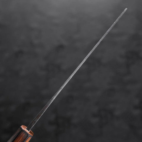 Nakiri Blue Steel #2 Kurouchi Sumi Urushi Handle 165mm-[Musashi]-[Japanese-Kitchen-Knives]