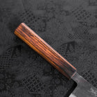 Nakiri Blue Steel #2 Kurouchi Sumi Urushi Handle 165mm-[Musashi]-[Japanese-Kitchen-Knives]