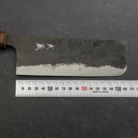 Nakiri Blue Steel #2 Kurouchi Mango Sumi Urushi 165 mm