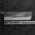 Nakiri Blue Steel #2 Kurouchi Sumi Urushi Handle 165mm-[Musashi]-[Japanese-Kitchen-Knives]
