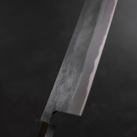 Nakiri Blue Steel #2 Kurouchi Walnut Handle 165mm-[Musashi]-[Japanese-Kitchen-Knives]