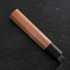 Nakiri Blue Steel #2 Kurouchi Walnut Handle 165mm-[Musashi]-[Japanese-Kitchen-Knives]