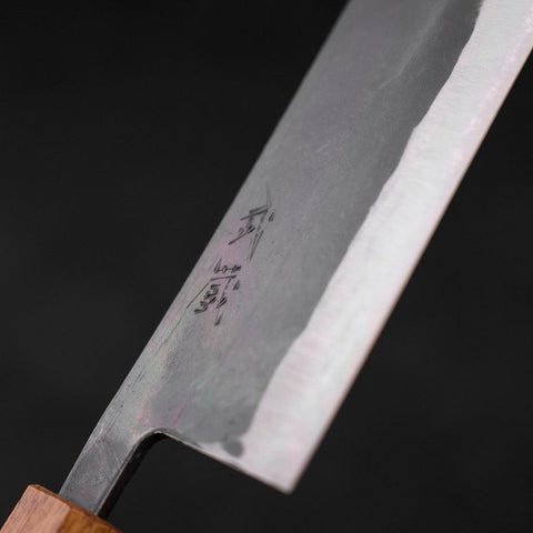 Nakiri Blue Steel #2 Kurouchi Yaki Urushi Handle 165mm-[Musashi]-[Japanese-Kitchen-Knives]