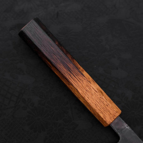 Nakiri Blue Steel #2 Kurouchi Yaki Urushi Handle 165mm-[Musashi]-[Japanese-Kitchen-Knives]