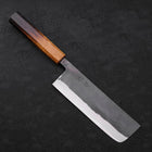 Nakiri Blue Steel #2 Kurouchi Yaki Urushi Handle 165mm-[Musashi]-[Japanese-Kitchen-Knives]