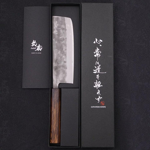Nakiri Blue Steel #2 Nashiji Mango Sumi Urushi 165mm