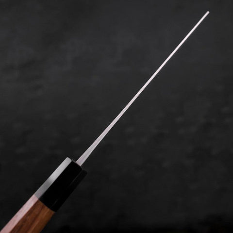 Nakiri Blue Steel #2 Revestimiento de Acero Inoxidable Nashiji Mango de Teca con Cuerno de Búfalo 165 mm