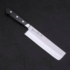 Nakiri Blue Steel #2 Tsuchime Stainless Clad Western Handle 165mm-[Musashi]-[Japanese-Kitchen-Knives]