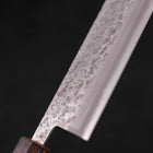Nakiri Chromax Mirror Tsuchime Sumi Urushi Handle 165mm-[Musashi]-[Japanese-Kitchen-Knives]