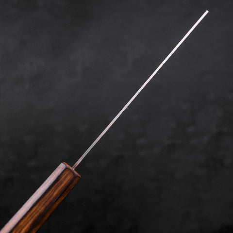 Nakiri Chromax Mirror Tsuchime Sumi Urushi Handle 165mm-[Musashi]-[Japanese-Kitchen-Knives]
