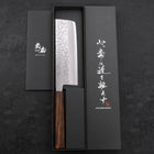 Nakiri Chromax Mirror Tsuchime Sumi Urushi Handle 165mm-[Musashi]-[Japanese-Kitchen-Knives]