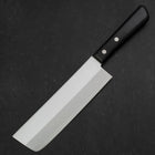 Nakiri Chromax Polished Western Black Handle 165mm-[Musashi]-[Japanese-Kitchen-Knives]