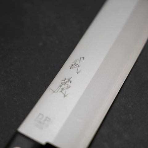 Nakiri Chromax Polished Western Black Handle 165mm-[Musashi]-[Japanese-Kitchen-Knives]