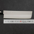Nakiri Chromax Polished Western Black Handle 165mm-[Musashi]-[Japanese-Kitchen-Knives]