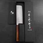 Nakiri Chromax Tsuchime Sumi Urushi Handle 165mm-[Musashi]-[Japanese-Kitchen-Knives]