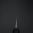 Nakiri Cobalt Stainless HRC62 Kurouchi Damascus Buffalo Ebony Handle 165mm (6.5”)-[Musashi]-[Japanese-Kitchen-Knives]