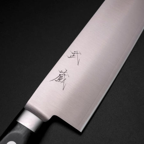 Nakiri Molybdenum Polished Western Black Handle 160mm-[Musashi]-[Japanese-Kitchen-Knives]