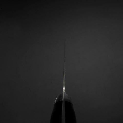 Nakiri Molybdenum Polished Western Black Handle 160mm-[Musashi]-[Japanese-Kitchen-Knives]