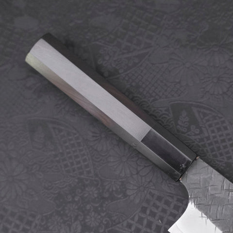 Nakiri SG-2 Kurouchi Tsuchime Buffalo Ebony Handle 170mm-[Musashi]-[Japanese-Kitchen-Knives]