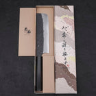 Nakiri SG-2 Kurouchi Tsuchime Buffalo Ebony Handle 170mm-[Musashi]-[Japanese-Kitchen-Knives]
